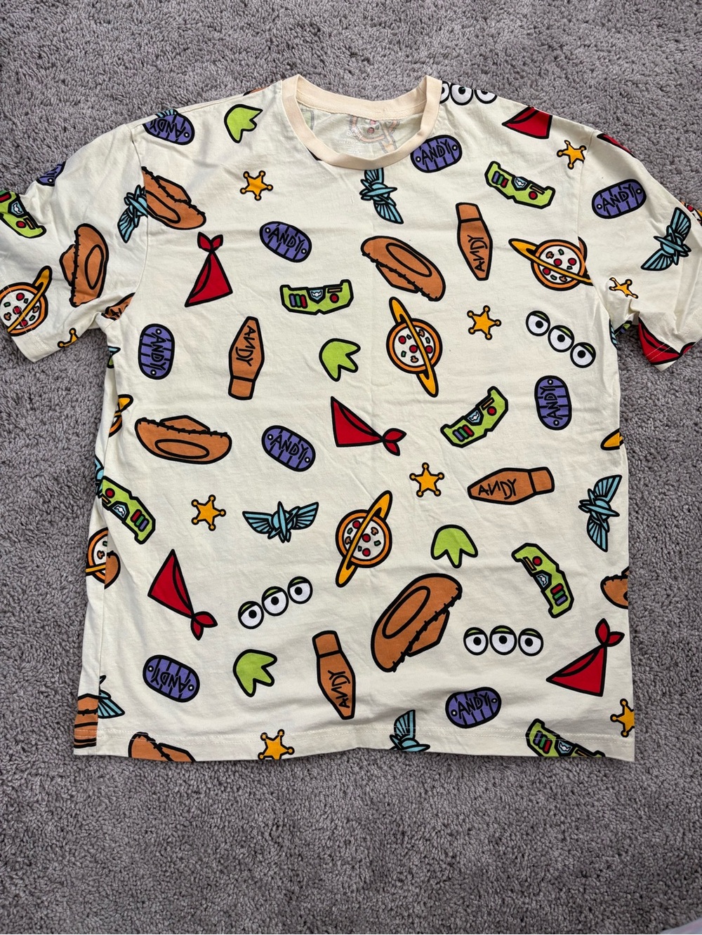 Disney Toy Story Cream Graphic Tee